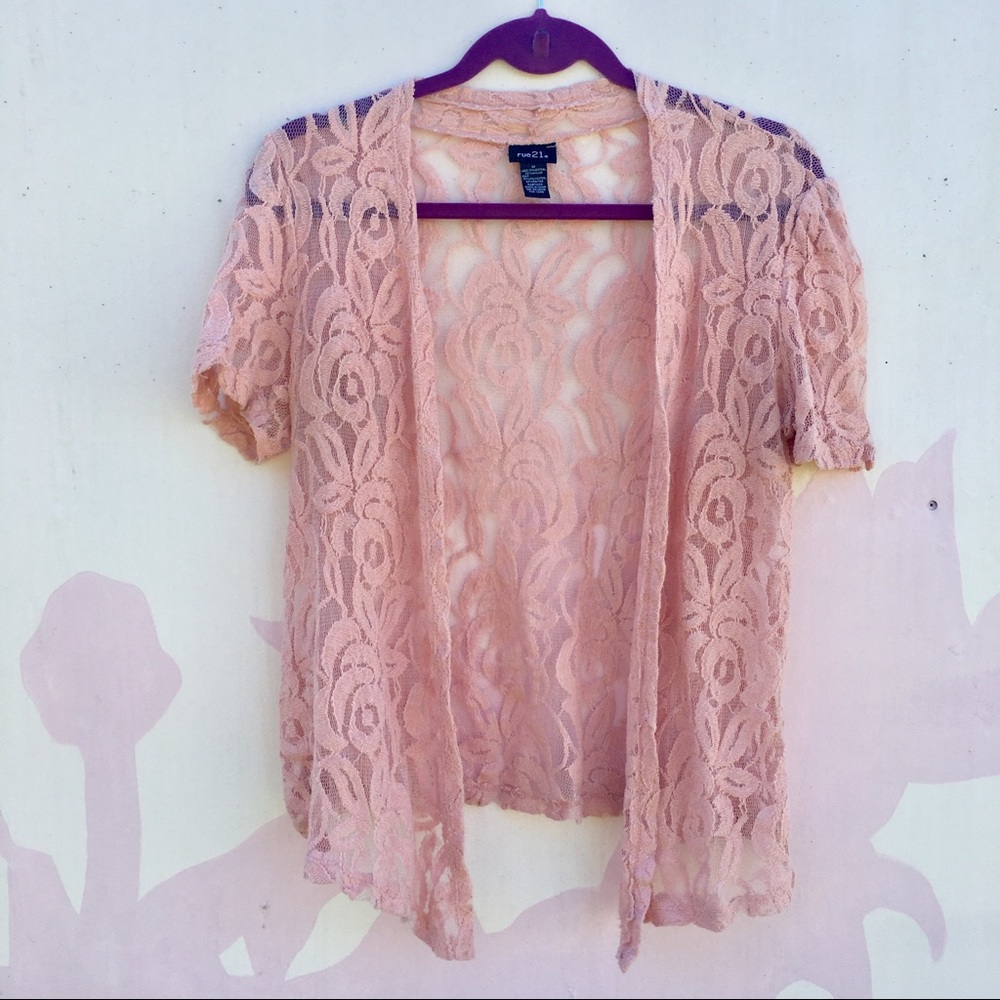Rose Pink Rue21 Lace Blouse